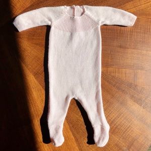 Bonpoint Knit Footed Onesie, NB